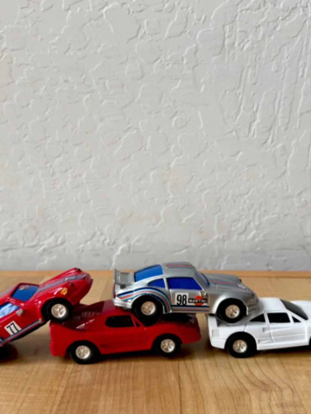 Vintage Slot Car Lot Of 4 - 2 PORSCH, Ferrari F40 & Ferrari F50 - Untested